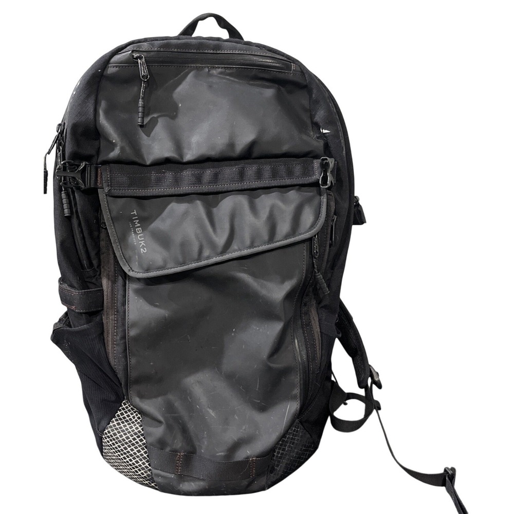 Timbuk2‎ Especial Medio Backpack Black Cycling Commuter Laptop Bag Expandable